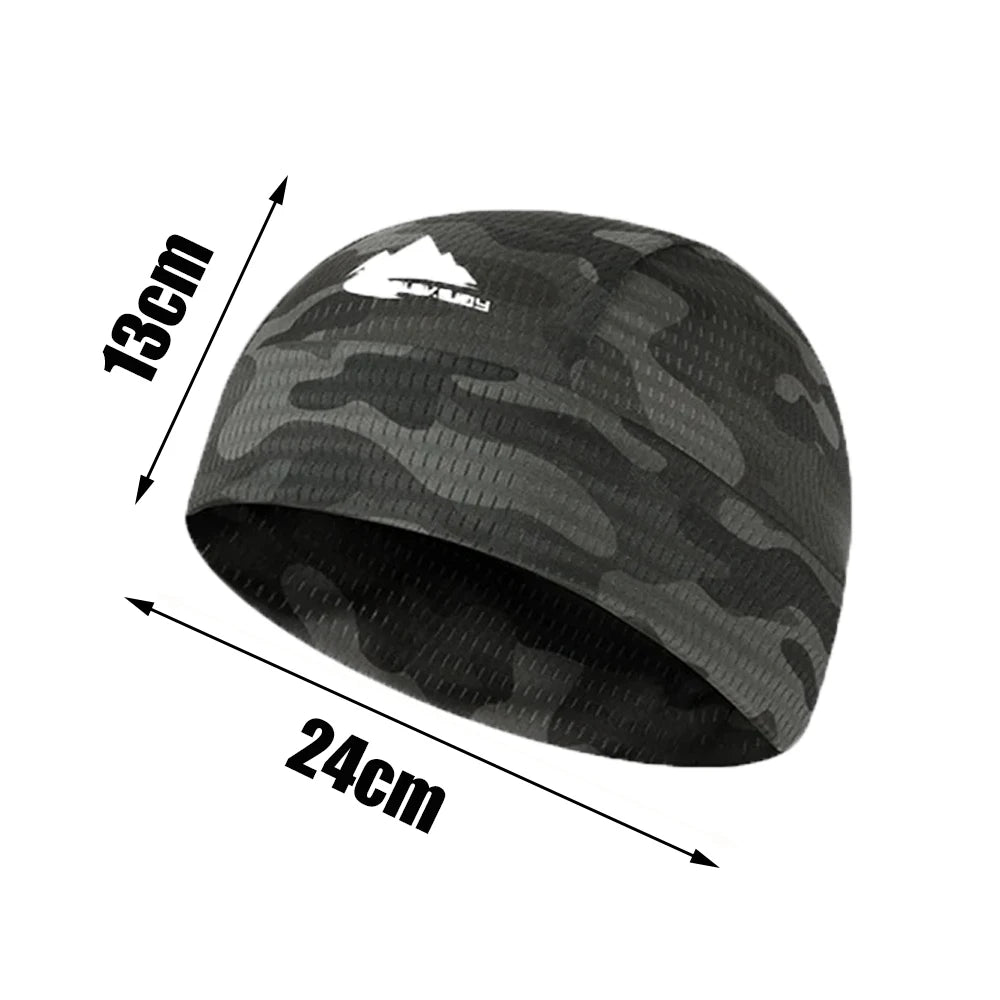„Kühlende Skull Cap – Helm-Unterziehmütze, atmungsaktiv, schweißableitend, für Radfahren, Sport, Laufen, komfortable Outdoor-Wanderkappe, schnell trocknend