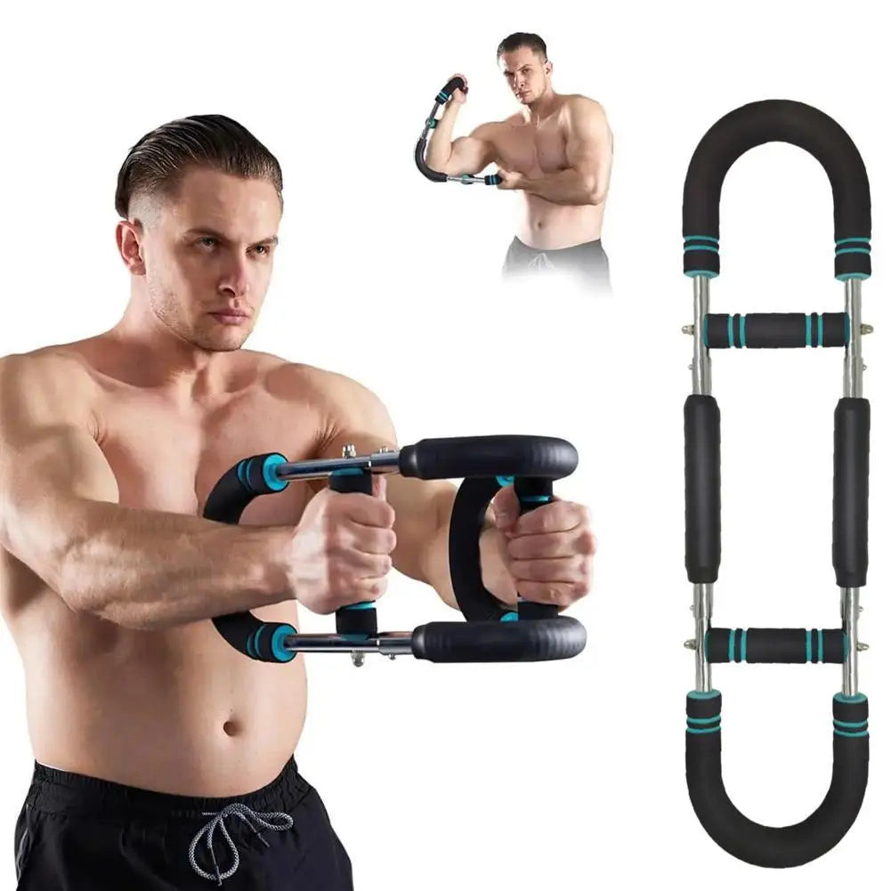 Verstellbarer Armtrainer – tragbares U-förmiges Krafttrainingsgerät für Übungen des Oberkörpers, der Schultern, Arme und Brust.