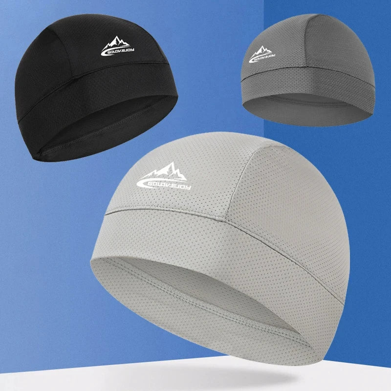 „Kühlende Skull Cap – Helm-Unterziehmütze, atmungsaktiv, schweißableitend, für Radfahren, Sport, Laufen, komfortable Outdoor-Wanderkappe, schnell trocknend
