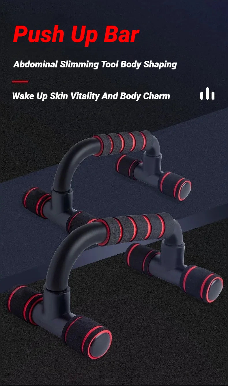 Rutschfeste H-förmige Push-up-Stangen – Heim-Fitness-Power-Rack-Griffe für Liegestütze, Arm- und Brustmuskeltraining