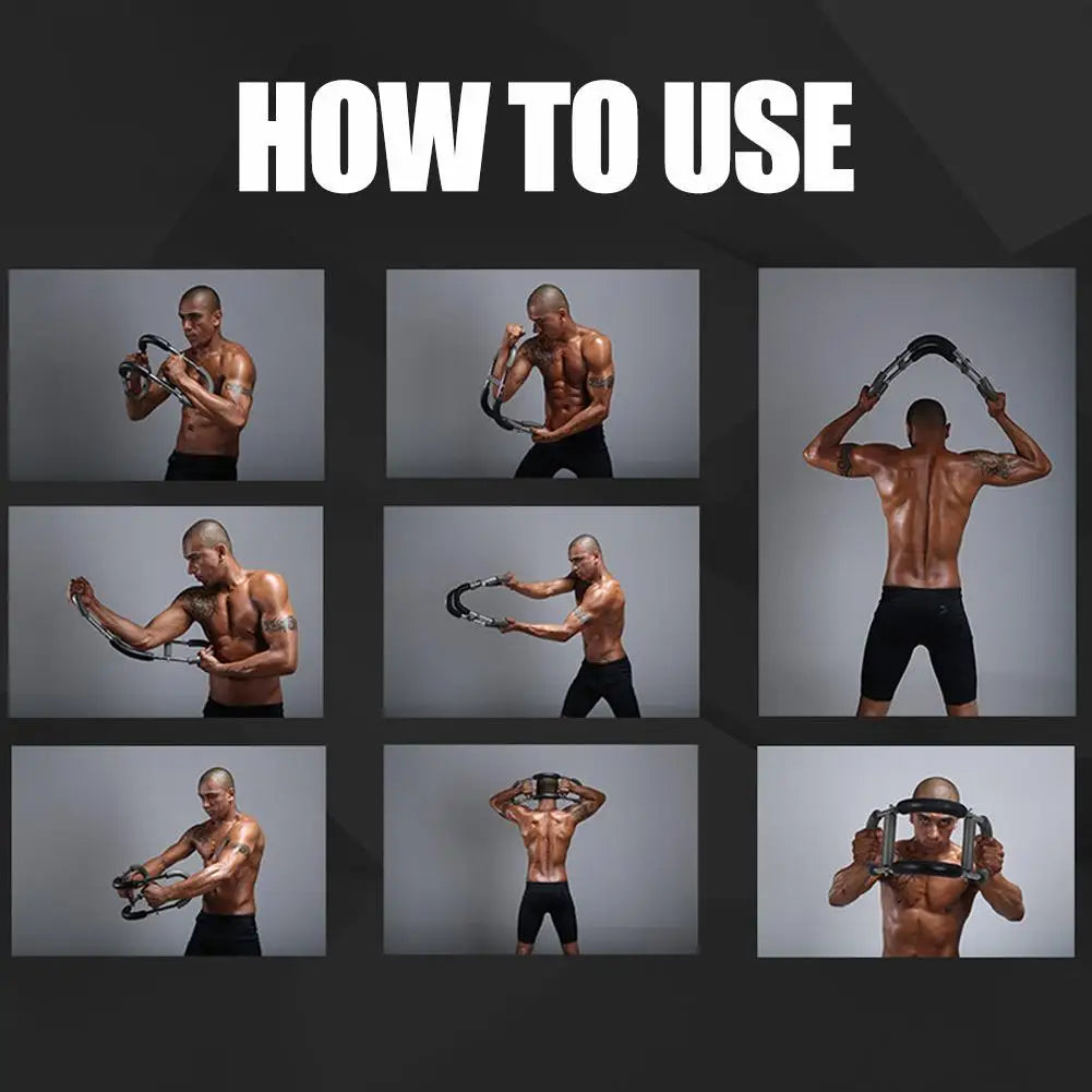 Verstellbarer Armtrainer – tragbares U-förmiges Krafttrainingsgerät für Übungen des Oberkörpers, der Schultern, Arme und Brust.