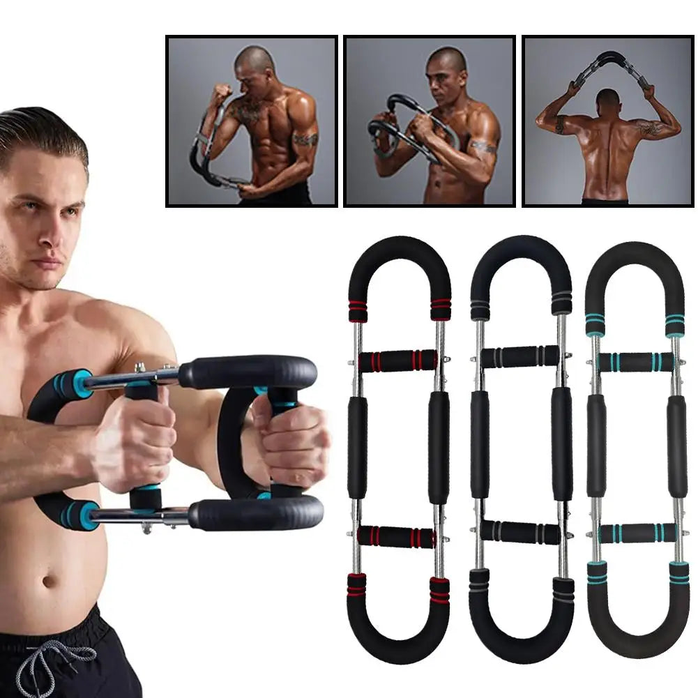 Verstellbarer Armtrainer – tragbares U-förmiges Krafttrainingsgerät für Übungen des Oberkörpers, der Schultern, Arme und Brust.