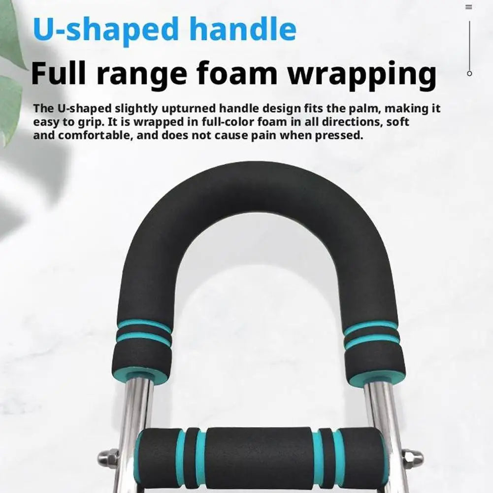 Verstellbarer Armtrainer – tragbares U-förmiges Krafttrainingsgerät für Übungen des Oberkörpers, der Schultern, Arme und Brust.