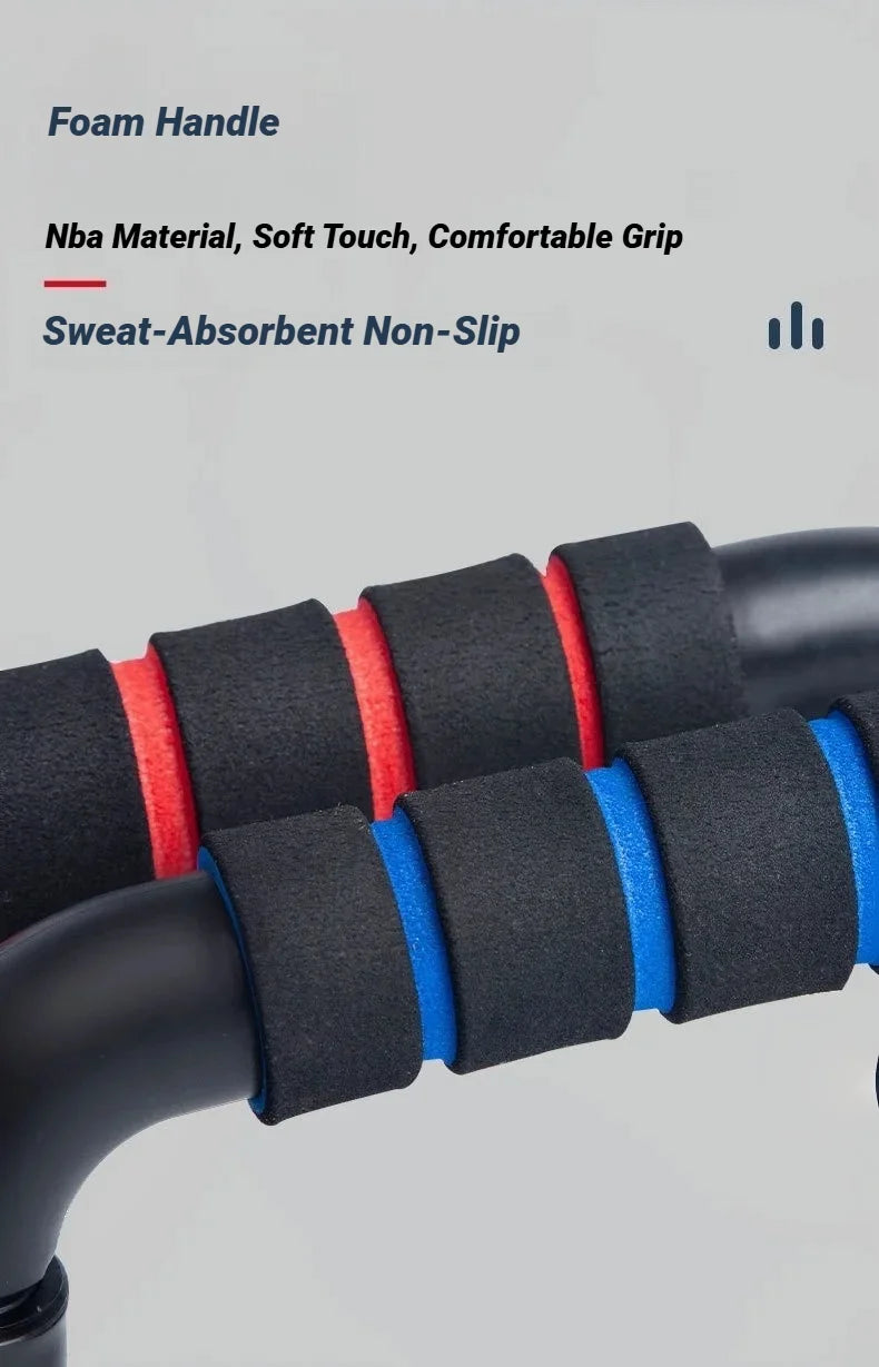 Rutschfeste H-förmige Push-up-Stangen – Heim-Fitness-Power-Rack-Griffe für Liegestütze, Arm- und Brustmuskeltraining